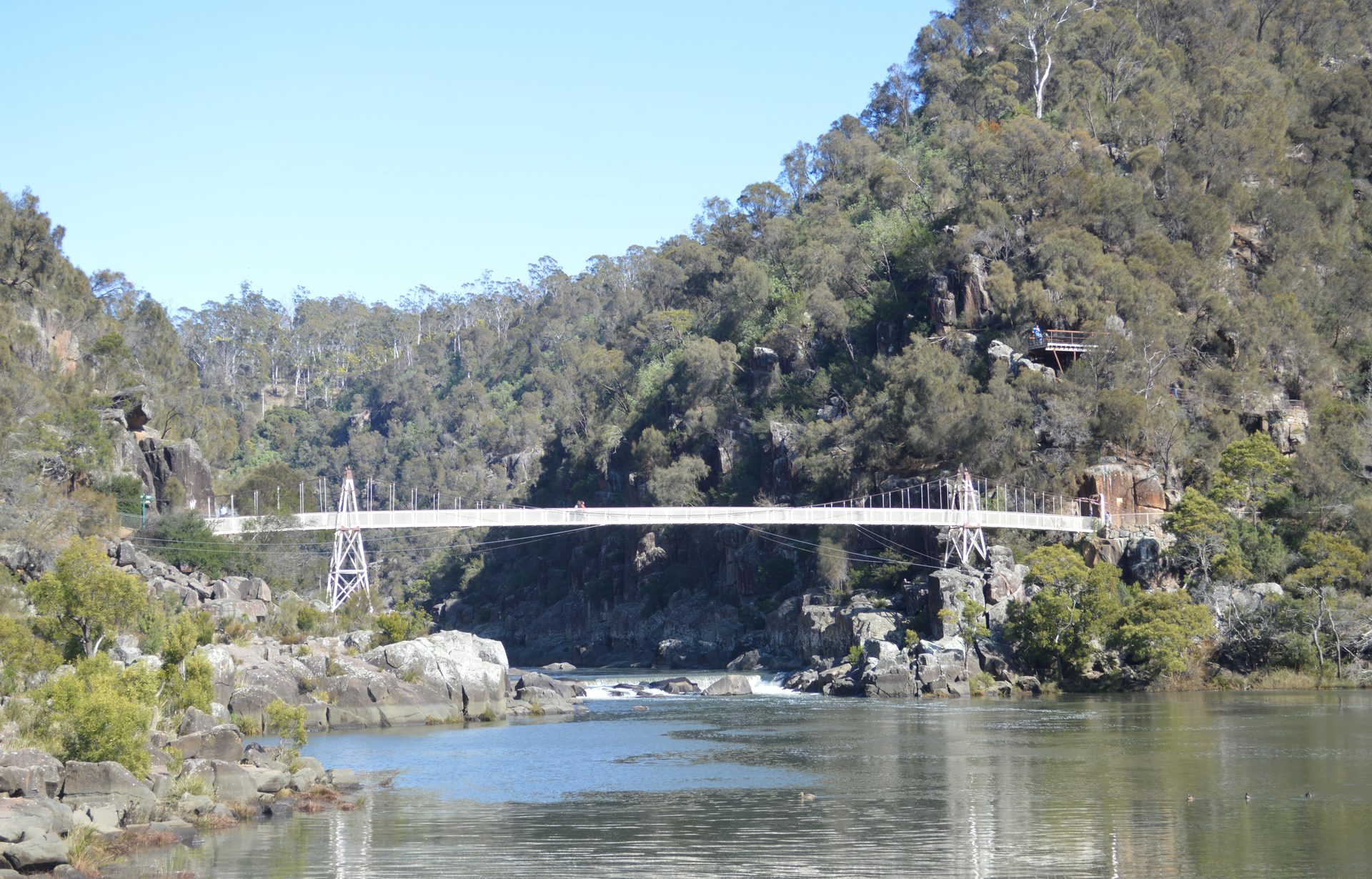 The Alexandra Suspension Bridge at Cataract Gorge, Launceston